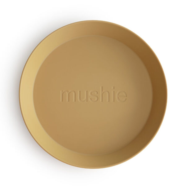 MUSHIE | PLATES Round -  MUSTARD (2 stuks)