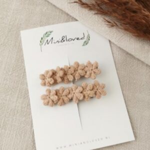 Haarspeldjes - Lace Terracotta klein (2 stuks)