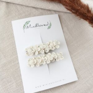 Haarspeldjes - Lace Flower klein (2 stuks)