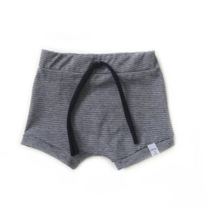 Korte broek - Zwart wit streepjes smal