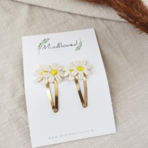 Haarspeldjes - Daisy clip middel (2 stuks)