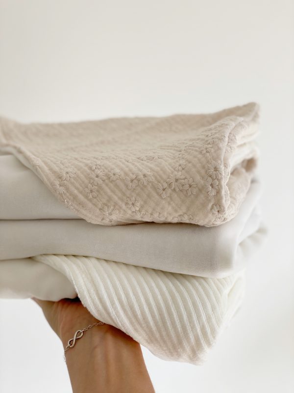 Badcape/Wikkeldoek  RIB ECRU - Afbeelding 3
