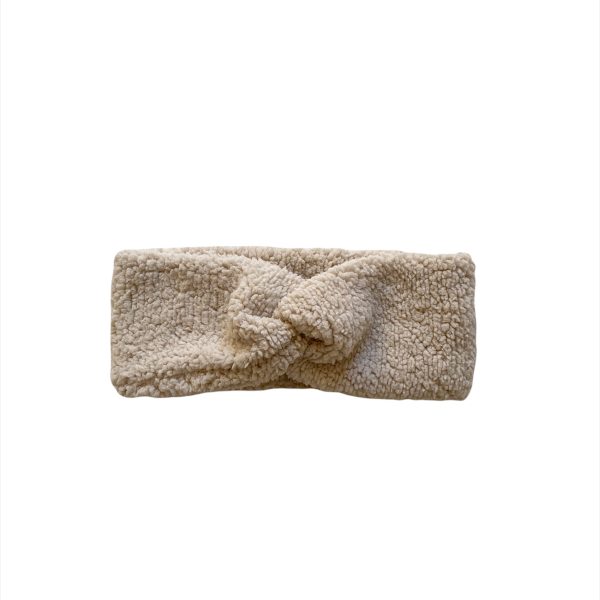 Hoofdband teddy twist sand