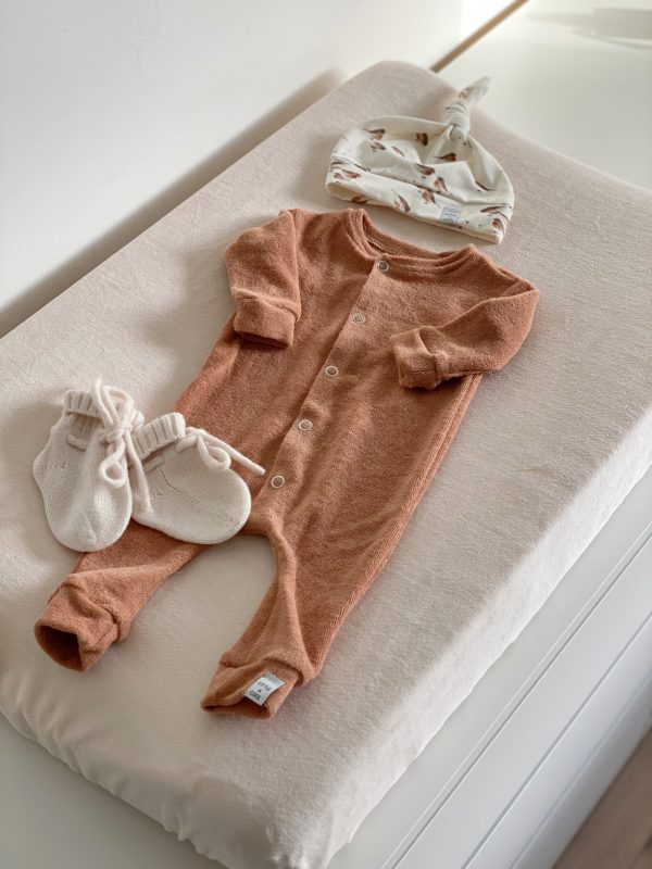 Aankleedkussenhoes - Velvet naturel - Afbeelding 2