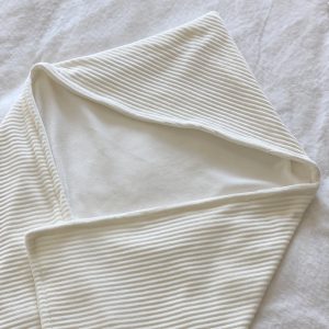 Badcape/Wikkeldoek  RIB ECRU