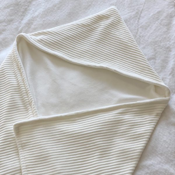Badcape/Wikkeldoek  RIB ECRU
