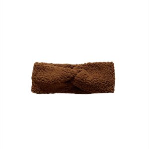 Hoofdband teddy twist brown