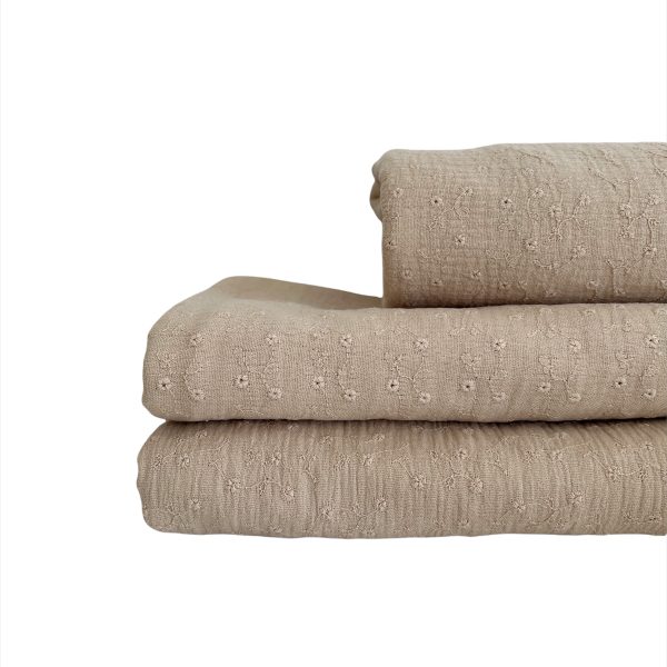 Swaddle -  Embroidery Toffee