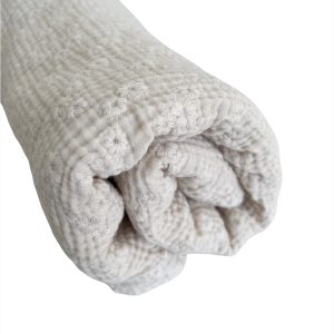 XL Beach Swaddle - Embroidery Naturel