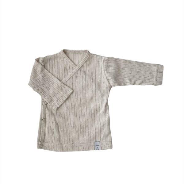 Longsleeve - Overslag POINTELLE Naturel