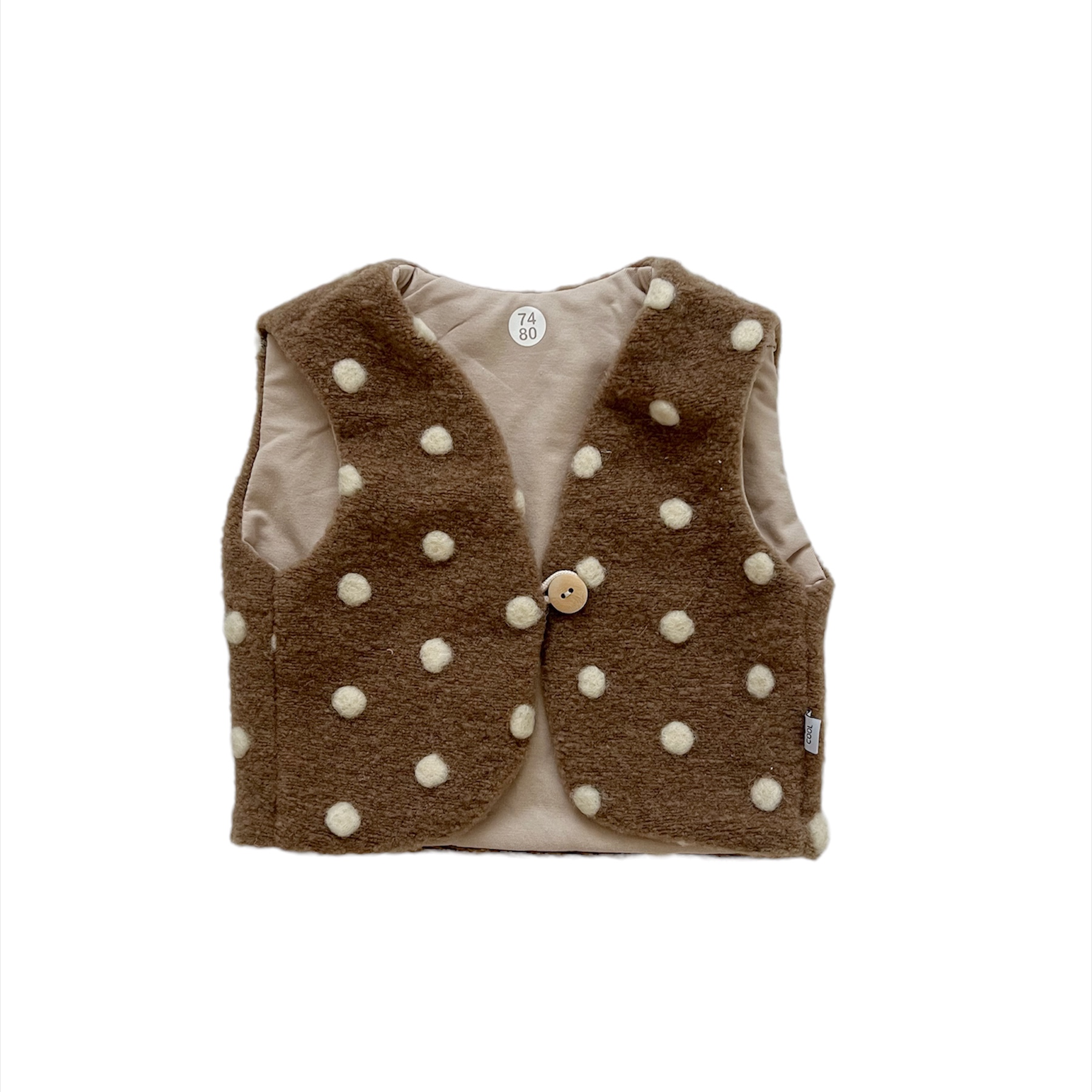 Teddy gilet Dots - and Cool