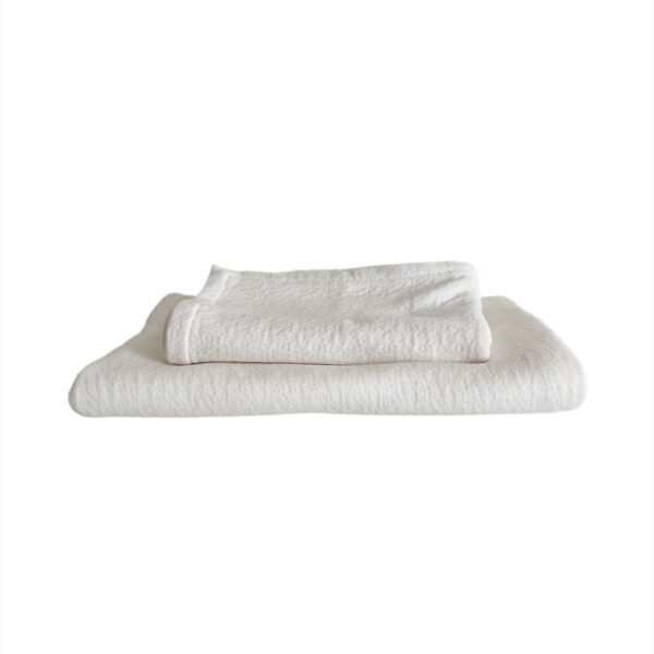 Wieg-/ ledikantdeken -Ajoer blanket Ecru
