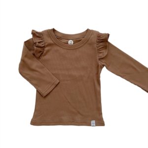Longsleeve - RUFFLE Rib Cacao