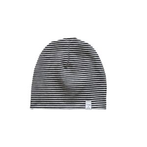 Beanie - Streepjes zwart wit