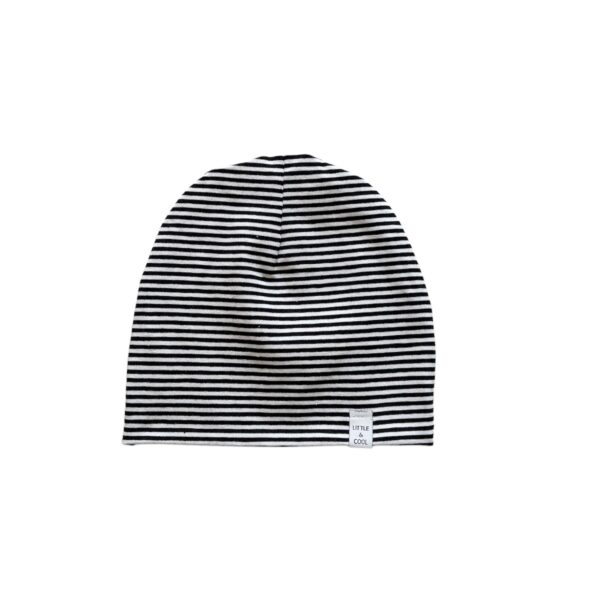 Beanie - Streepjes zwart wit
