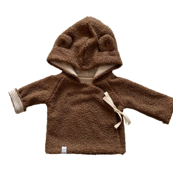 Baby jasje boucle brown - Afbeelding 2