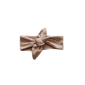 Haarband Breed - Smal streep Perzik