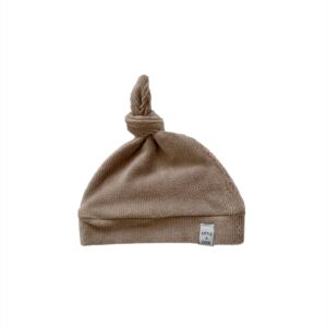 Newborn Mutsje los -  Velours rib Taupe
