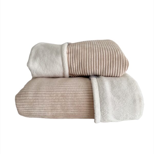 Wieg-/ledikantdeken Bamboe - Rib beige