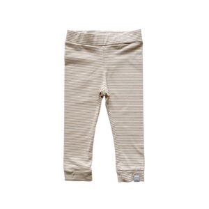 Skinny legging -   Smal streep Sand