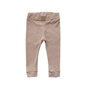 Skinny legging -   Smal streep Perzik