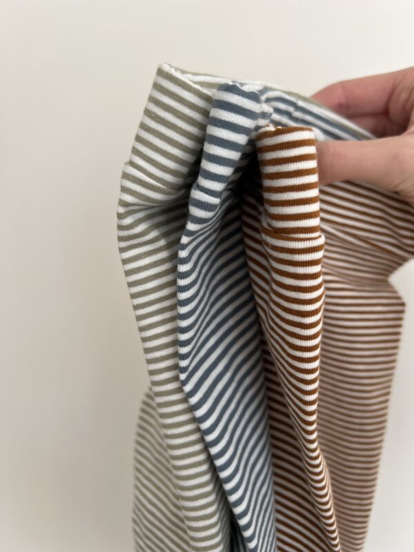 Skinny legging -   Smal streep Sage - Afbeelding 2