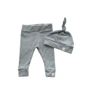 Newborn set -  Smal streep Blue
