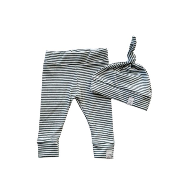 Newborn set -  Smal streep Blue