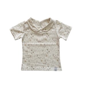 Shirt - Kraagje Floral beige 50/56 en 62/68