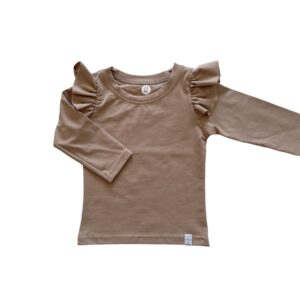 Longsleeve - RUFFLE Dark beige