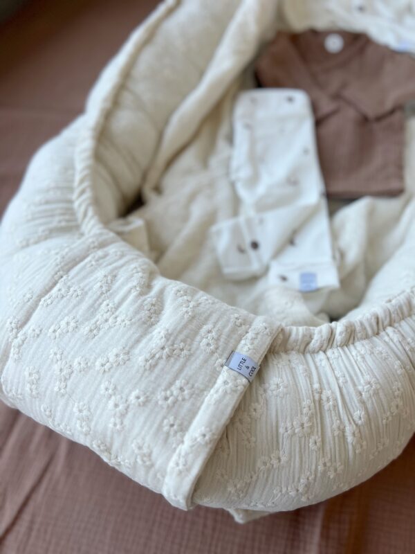 Babynestje - EMBROIDERY, Naturel - Afbeelding 4