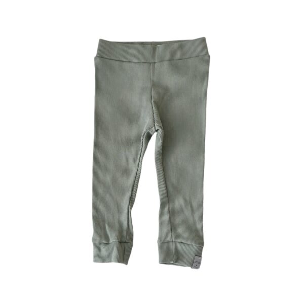 Skinny legging - Dusty Green rib