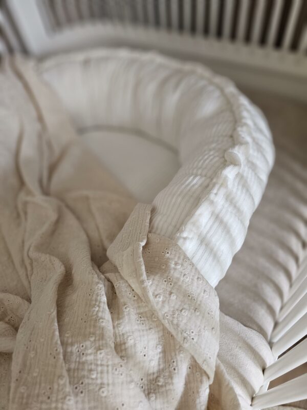 Babynestje - Rib ecru - Afbeelding 2