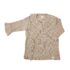 Longsleeve - overslag ruffle rib sand - Newborn