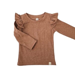 Longsleeve - RUFFLE Old pink Melange