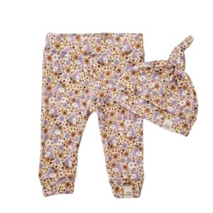 Newborn set - Vitage flowers Lila