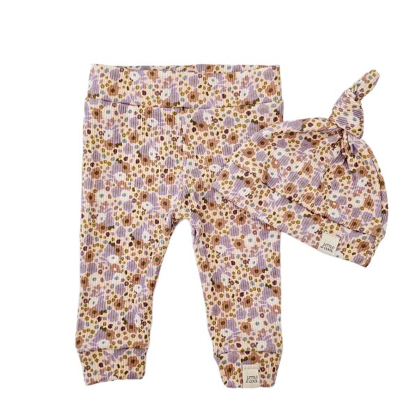 Newborn set - Vitage flowers Lila