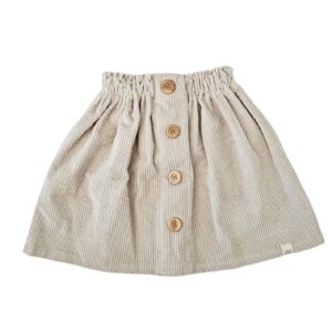 Lange rok - rib Beige