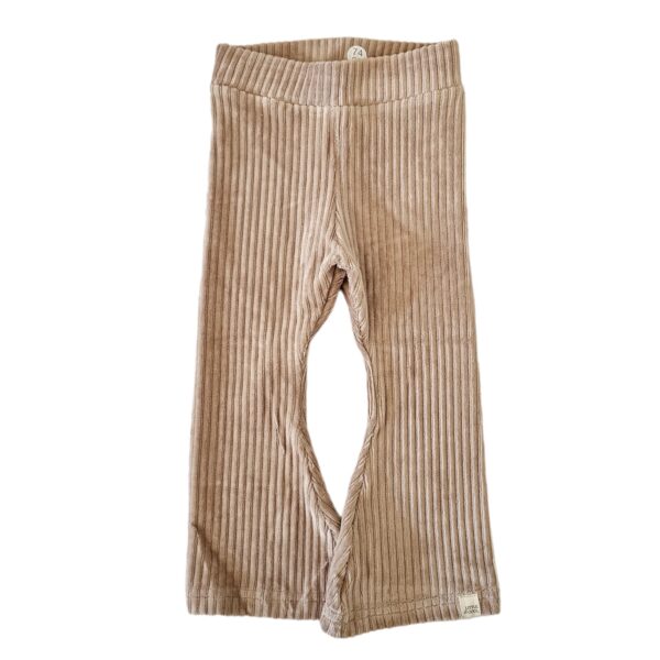Flared - Rib Velours Taupe
