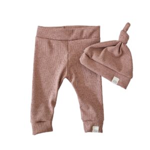 Newborn set - Old pink malange rib