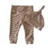 Newborn set - Rib Dark beige