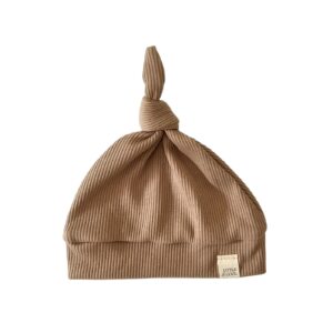 Newborn Mutsje los - Rib Dark beige