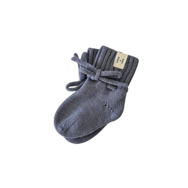 Little and Cool Babysokjes merino wol Blue