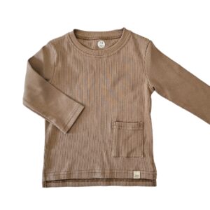 Longsleeve - Rib Dark beige