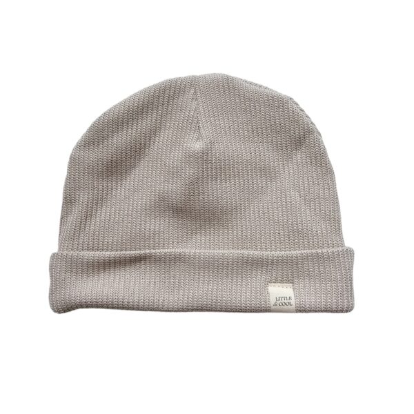 Beanie - knit beige
