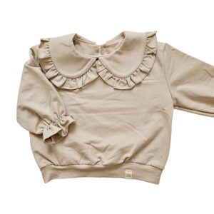 Sweater Roesel kraag beige