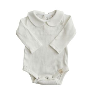 Romper -  Kraagje Rib Ecru