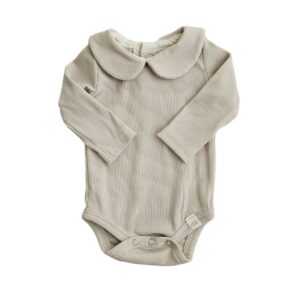 Romper -  Kraagje Rib beige