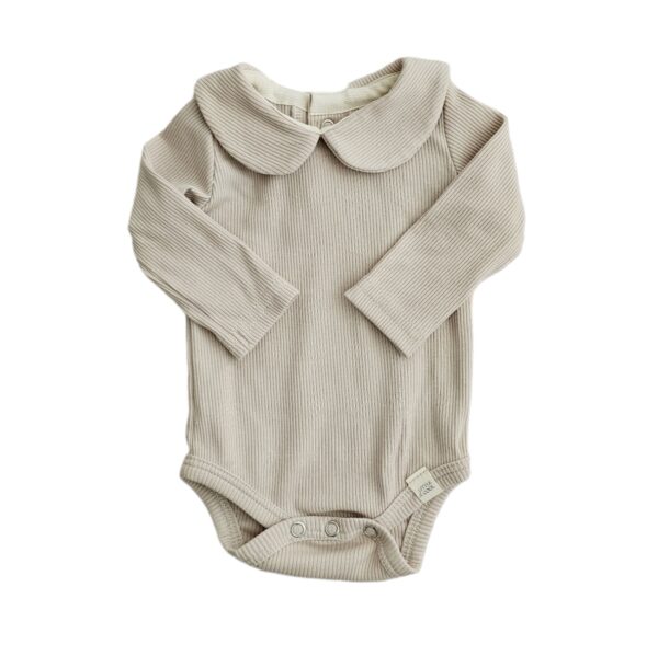 Romper -  Kraagje Rib beige