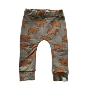 Loose Fit legging -Bear green